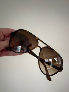 RAY-BAN Tortoise Shell Sunglasses w/ brown case